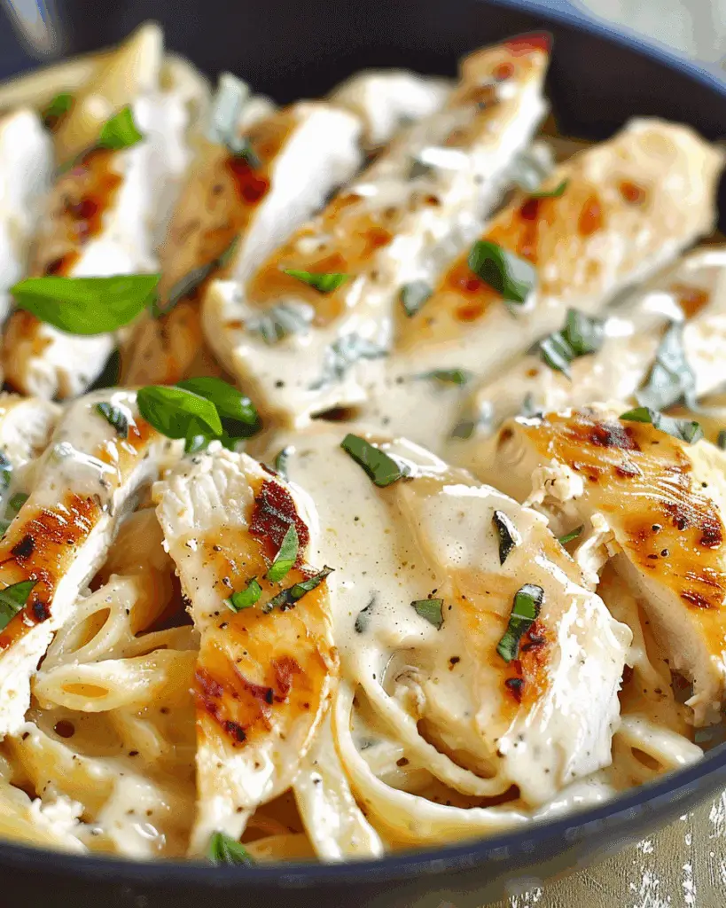 White Sauce Chicken Pasta Recipe