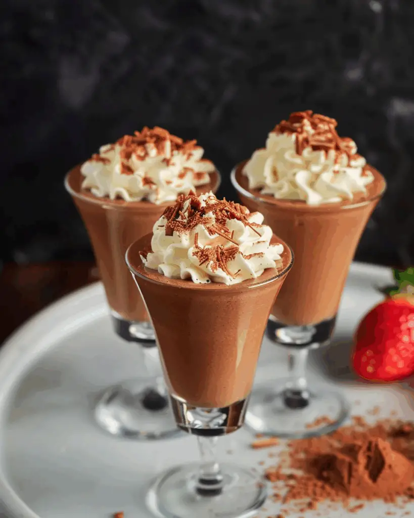 Cold Mocha Mousse Cups