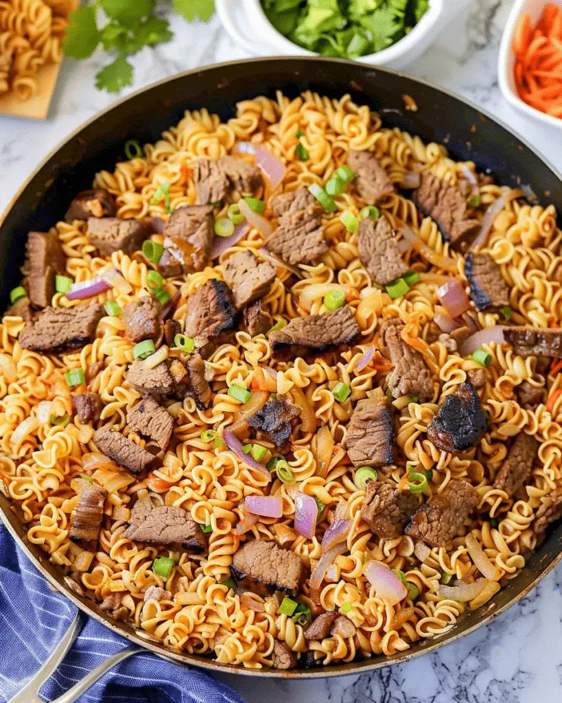 15-Minute Beef & Ramen Noodles (1-Pan!)