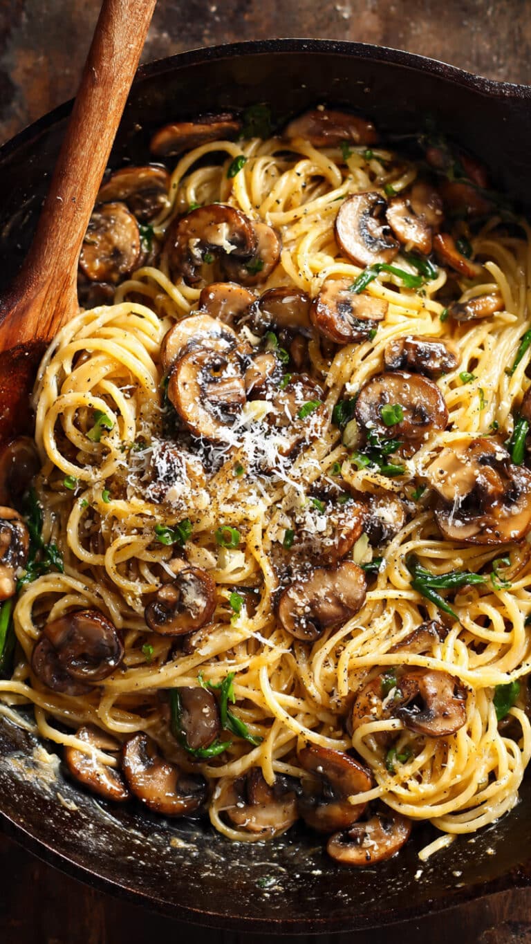 20 Minute Creamy Miso Mushroom Pasta