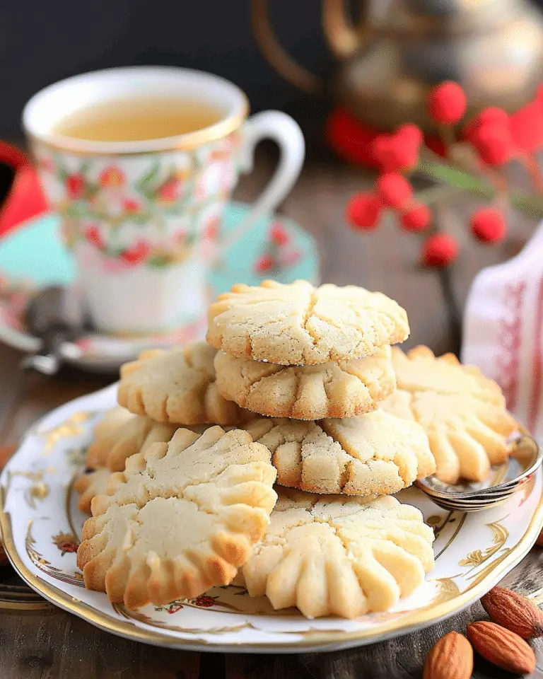 Almond Flour Shortbread Cookies (3 Ingredients, Gluten-Free)