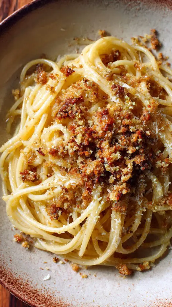 Anchovy Breadcrumb Pasta