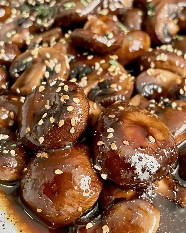 Balsamic Soy Roasted Garlic Mushrooms
