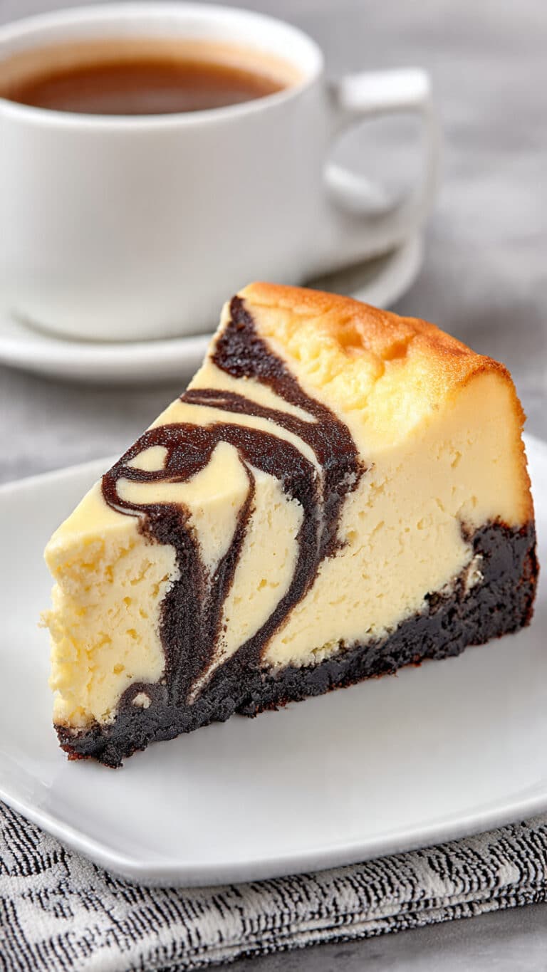 Black Sesame Marble Cheesecake (Gluten Free)