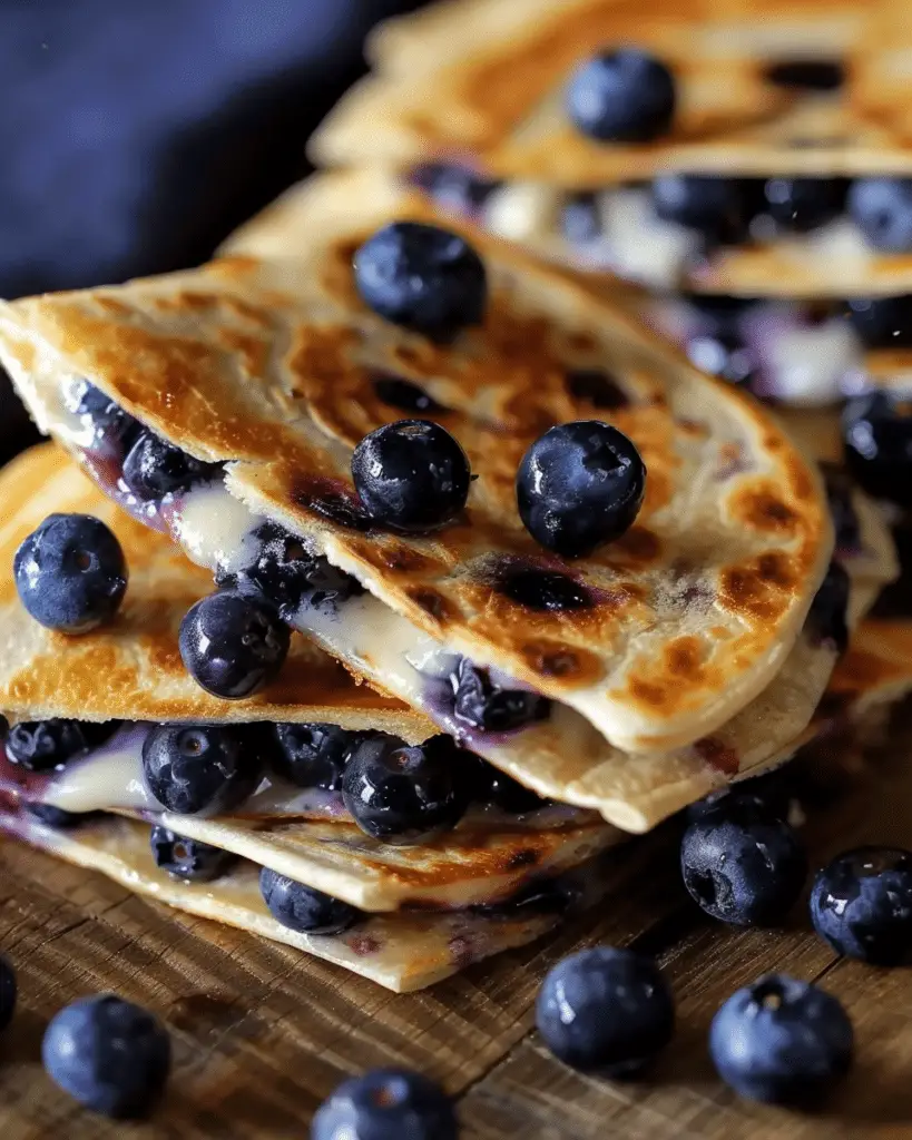 Blueberry Breakfast Quesadilla