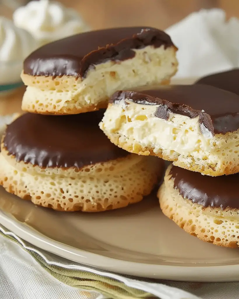Boston Cream Pie Cookie Bites