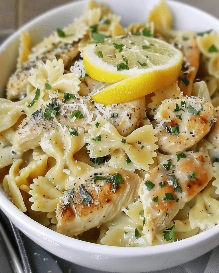 Bowtie Lemon Garlic Chicken Pasta