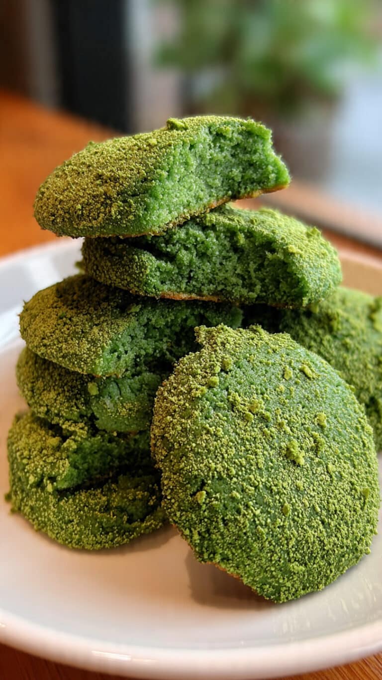 Brown Butter White Chocolate Matcha Cookies