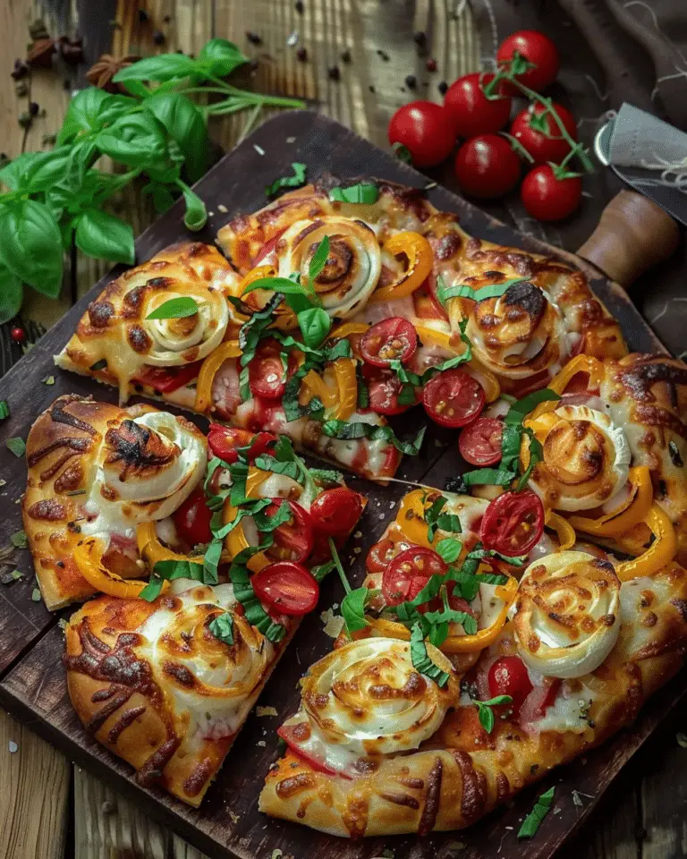 Caprese Christmas Wreath Pizza
