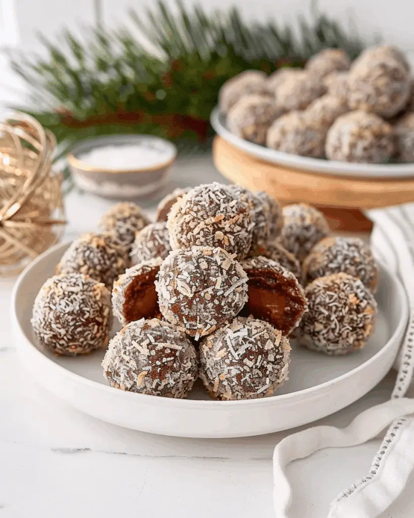 Caramel Choc Snowball Recipe with Coconut