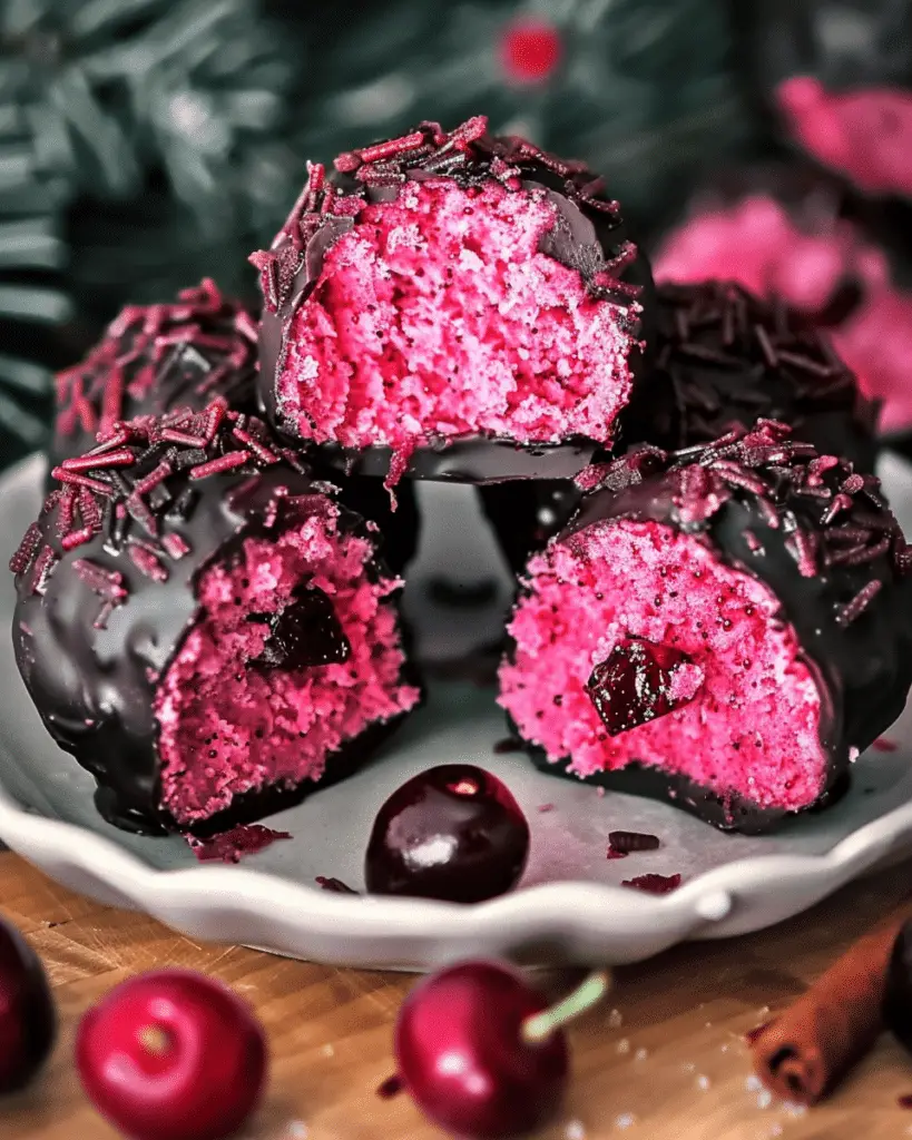 Cherry Mash Truffles