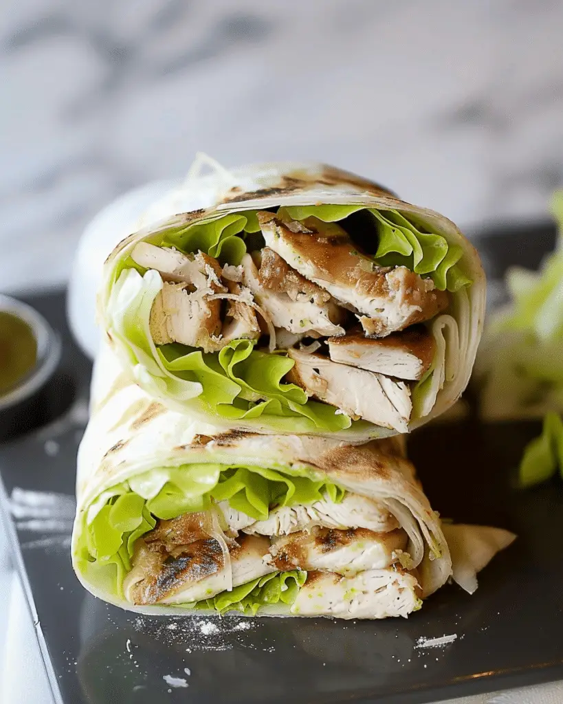 The Best Chicken Caesar Wrap