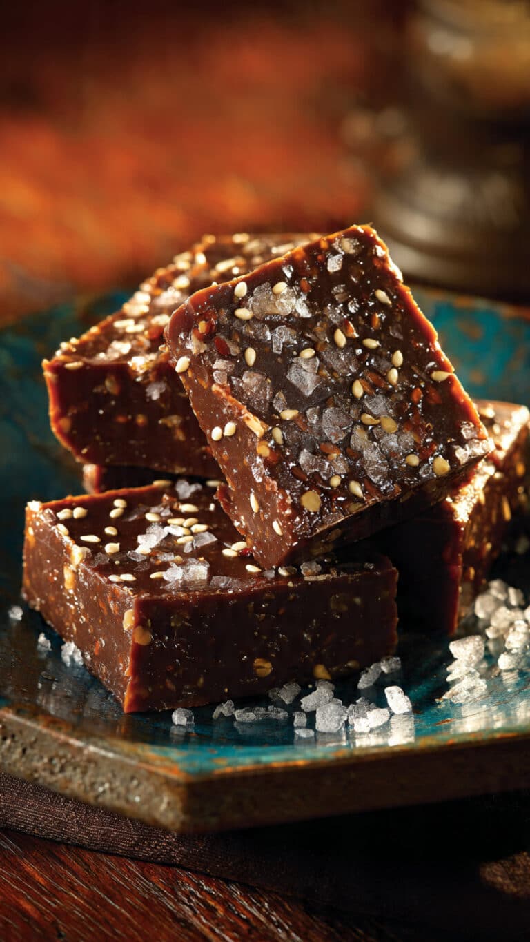 Chocolate Sesame Fudge