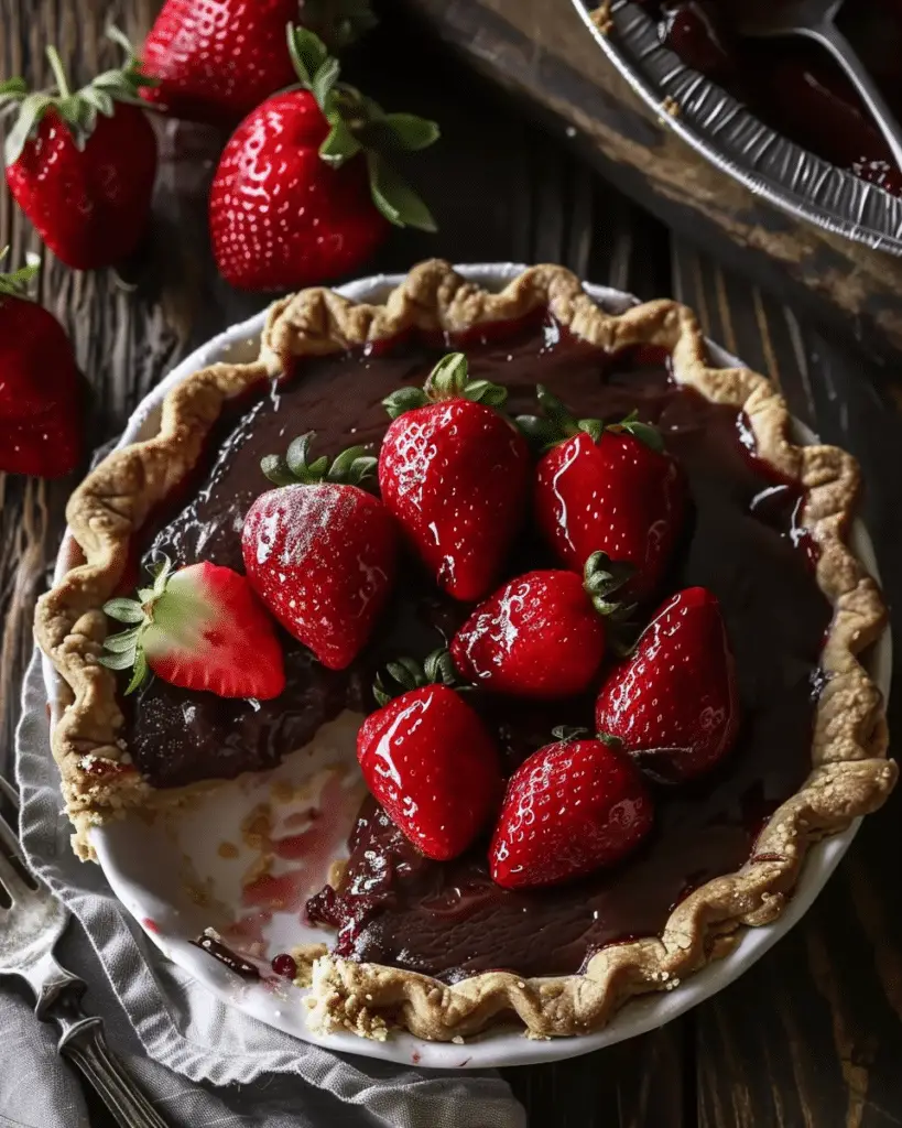 How To Make Chocolate Covered Strawberry Pie