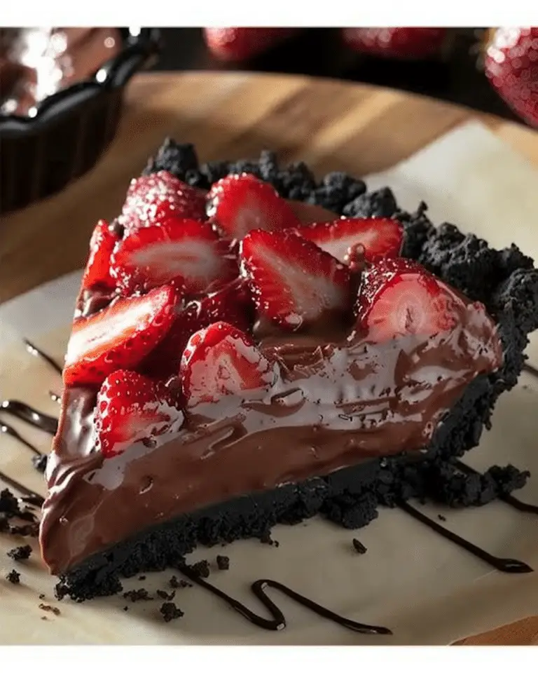 Chocolate Covered Strawberry Pie