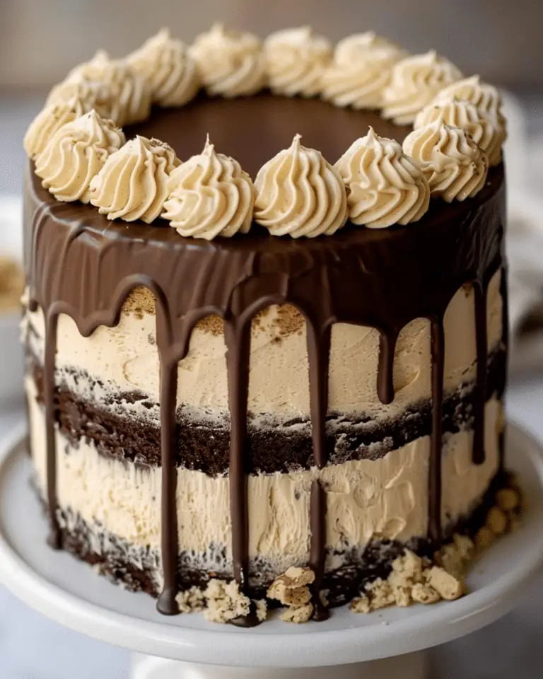 Chocolate Peanut Butter Cheesecake Cake