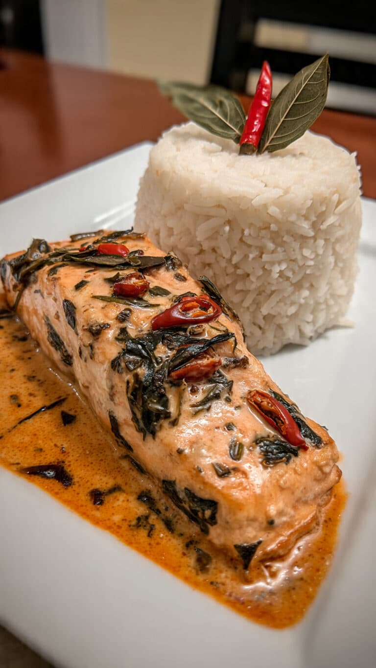Coconut Curry Salmon with Garlic Butter