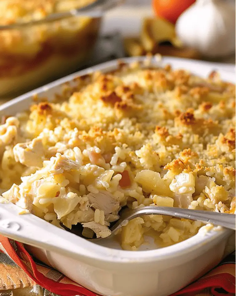 Cheesy Chicken and Rice Casserole