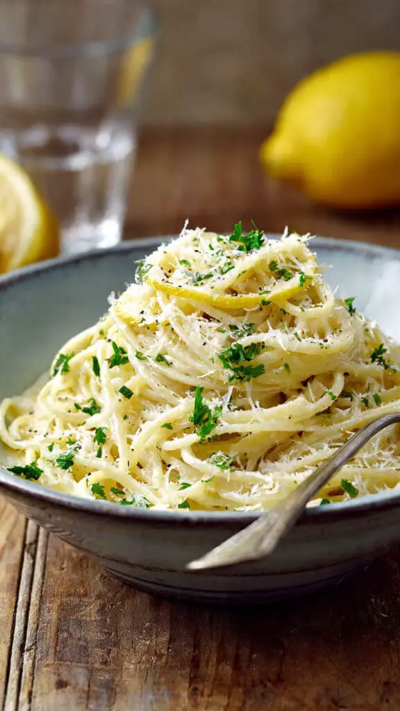 Creamy White Bean and Lemon Pasta