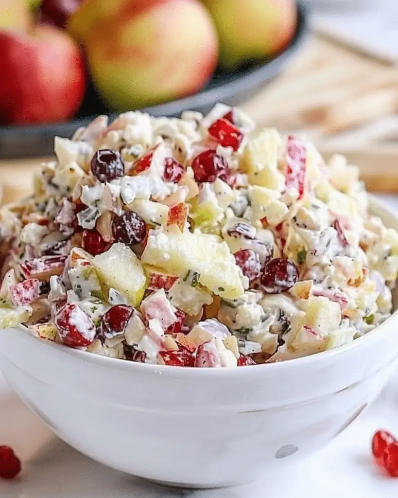 Creamy Apple + Pear Salad