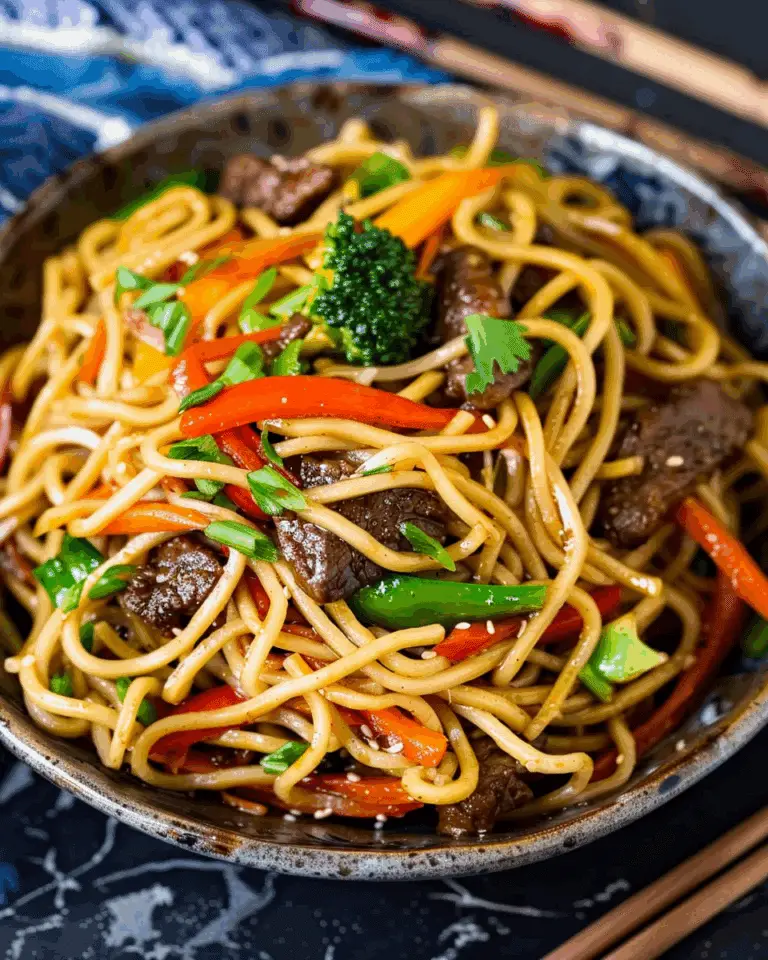 Crispy Chilli Beef Noodles