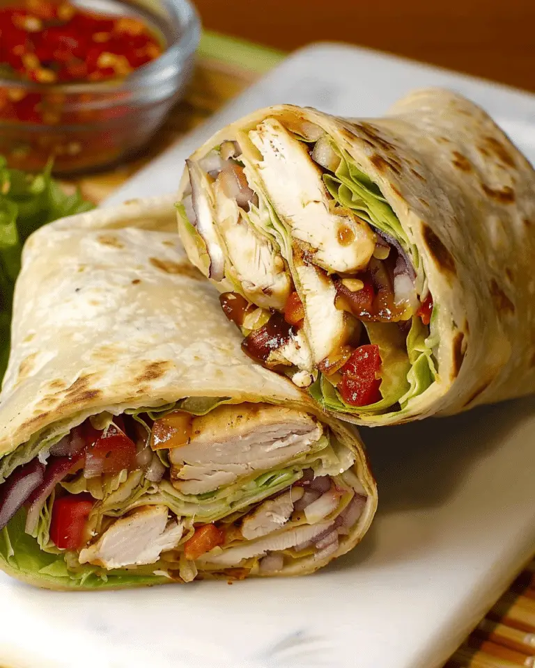 Crispy Hot Honey Chicken Wraps