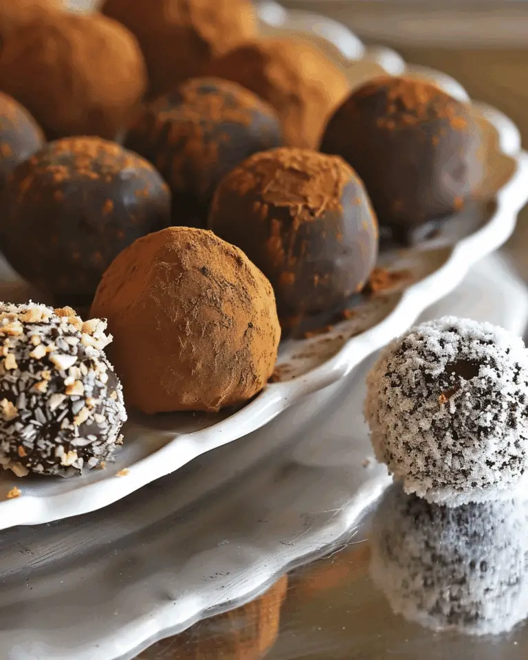 Dark Chocolate Hazelnut Truffles