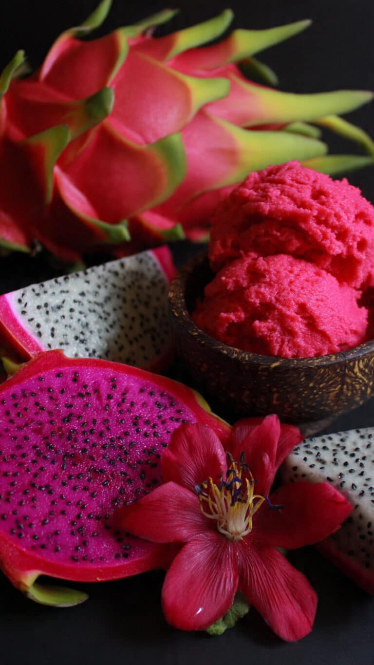 Dragon Fruit Coconut Milk Ice Cream