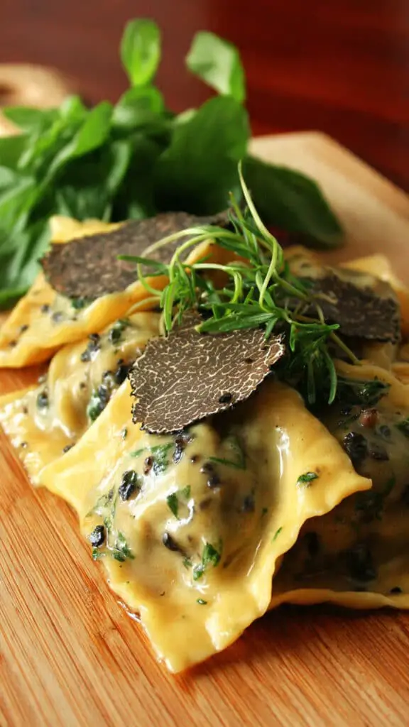 Egg Yolk Ravioli with Truffles