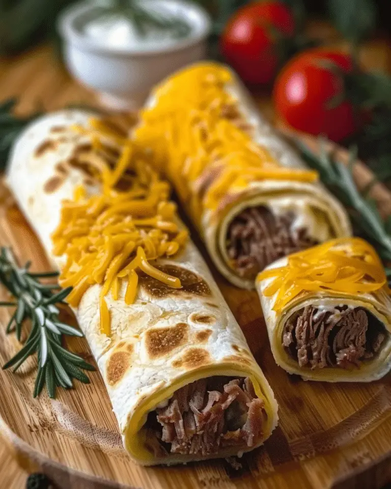 French Dip Tortilla Roll Ups