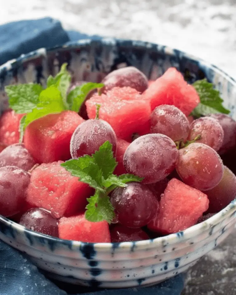 Frozen Grape & Watermelon Salad