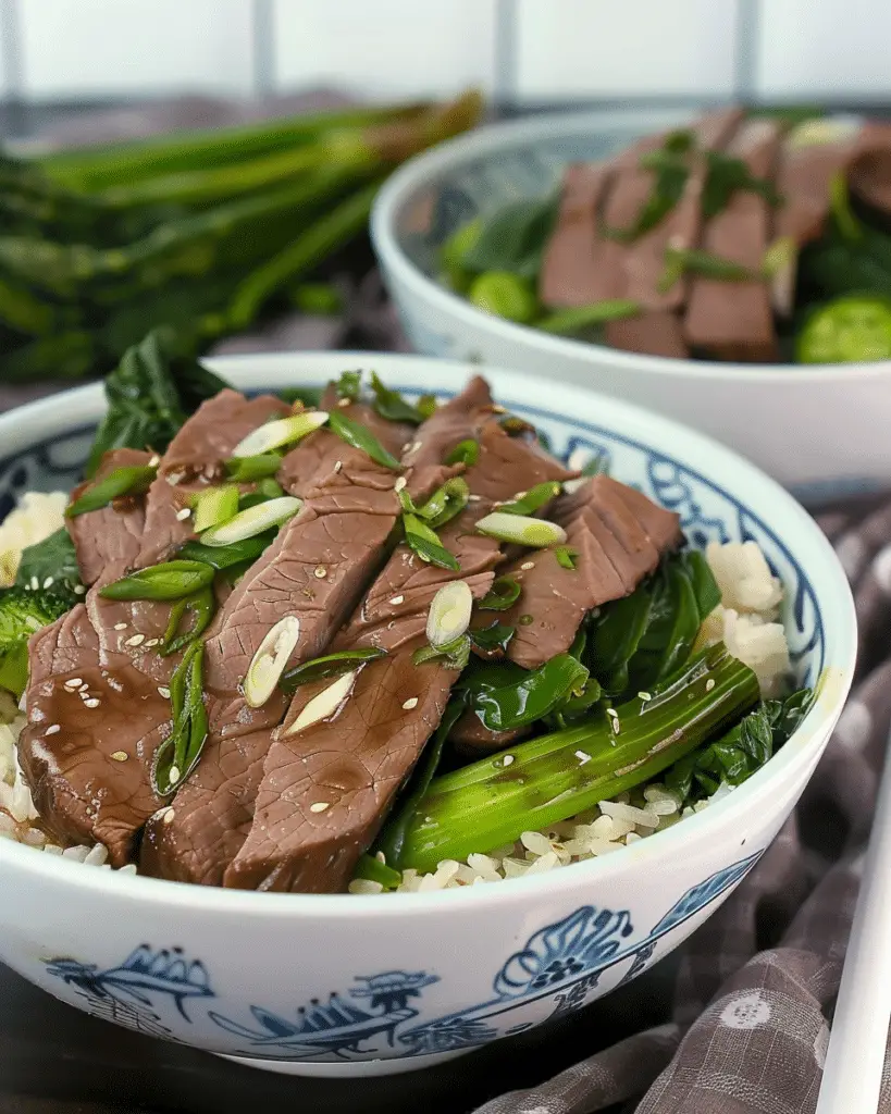 Ginger Scallion Beef Stir Fry