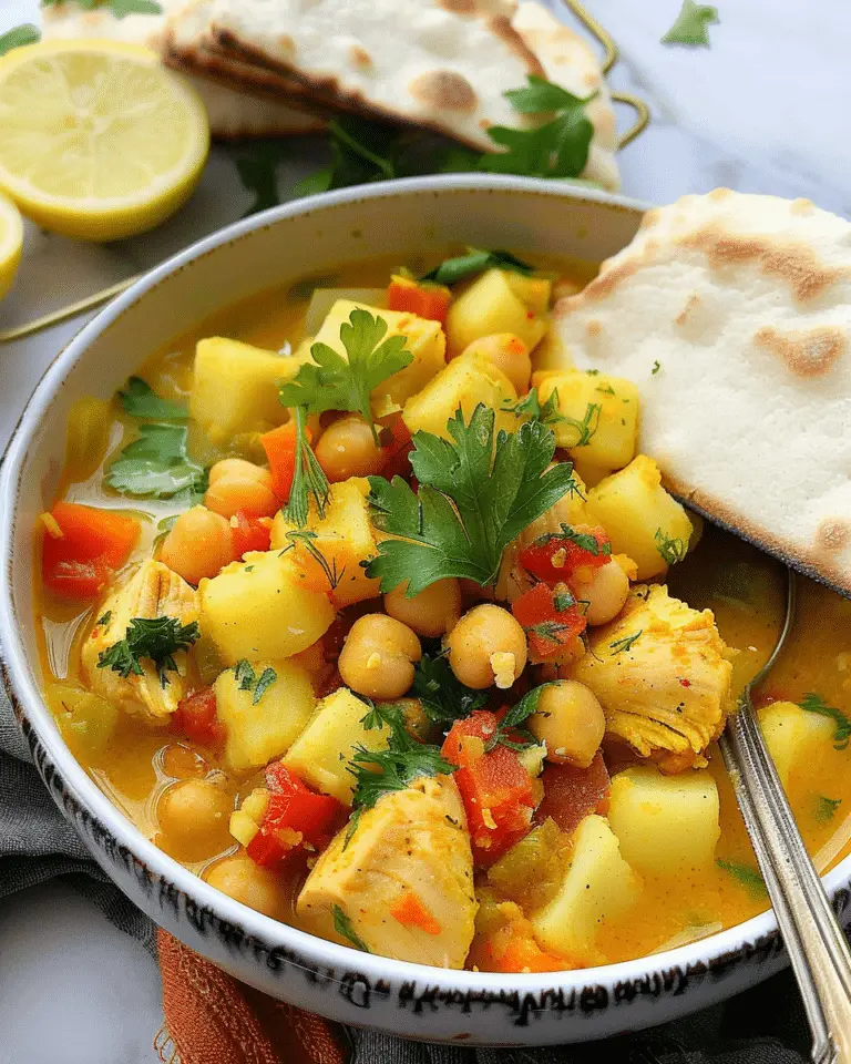 Golden Turmeric Chickpea Chicken Soup