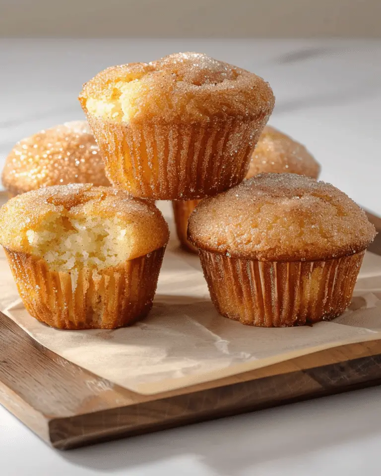 Grandma’s Fluffy Cinnamon Sugar Donut Muffins