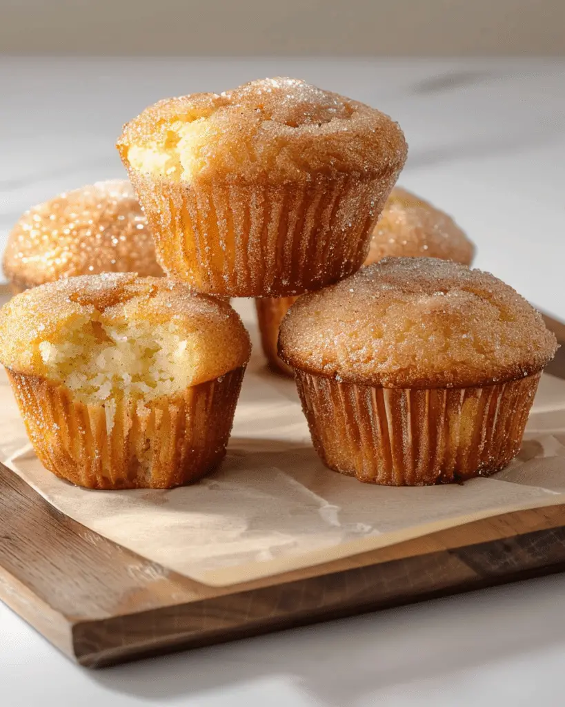 Grandma’s Fluffy Cinnamon Sugar Donut Muffins