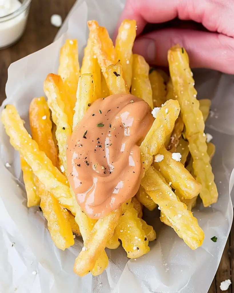 Herb and Feta Polenta Fries with Smoky Tomato Yogurt Dip