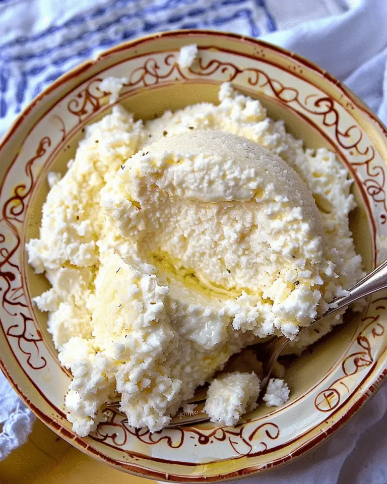 Homemade Ricotta Cheese (Only 2 Ingredients!)