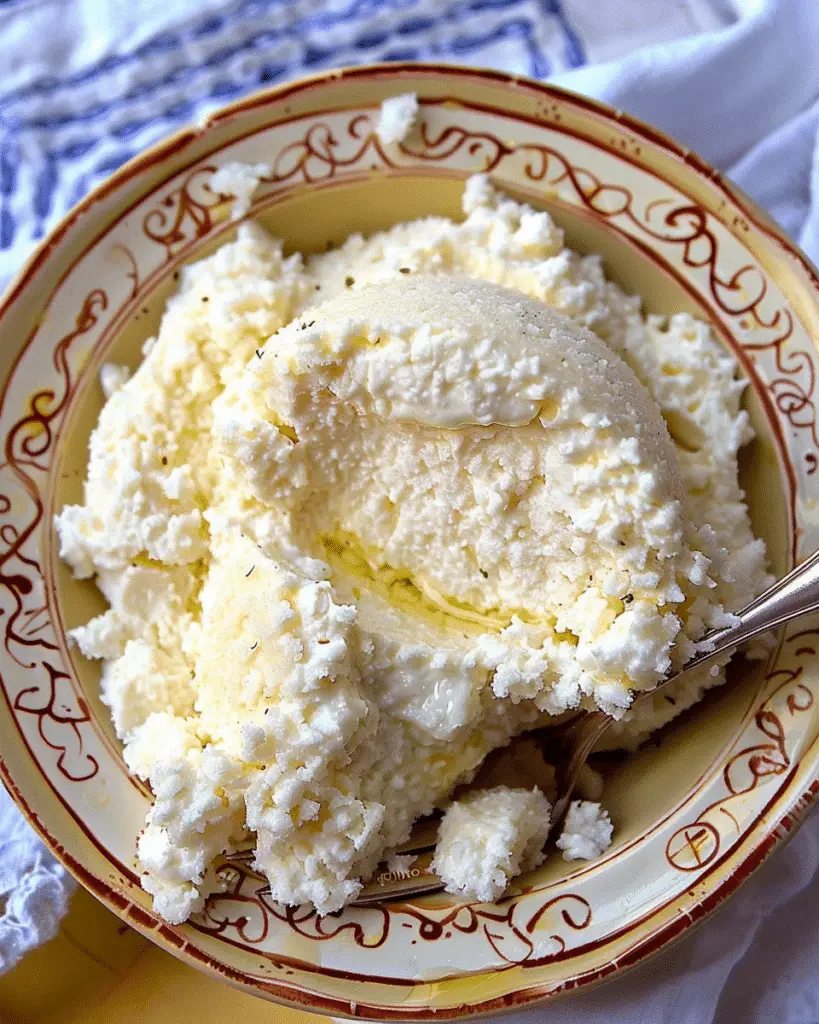 Homemade Ricotta Cheese (Only 2 Ingredients!)