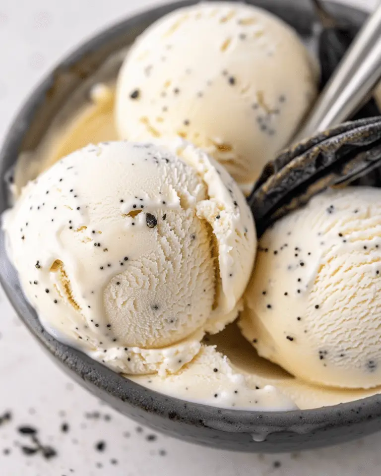Homemade Vanilla Bean Ice Cream