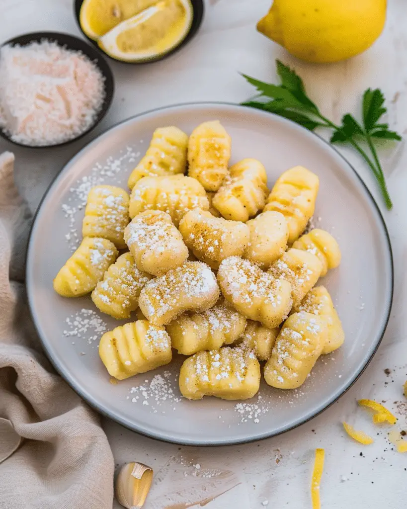 Lemon Gnocchi (Gnocchi al Limone)