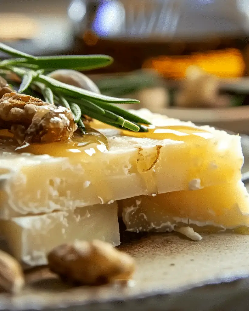 Manchego with Honey Brown Butter Sauce
