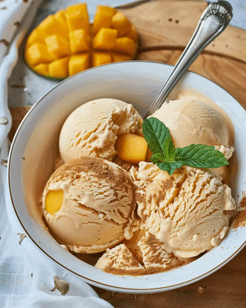 Mango Tajin No-Churn Vegan Ice Cream