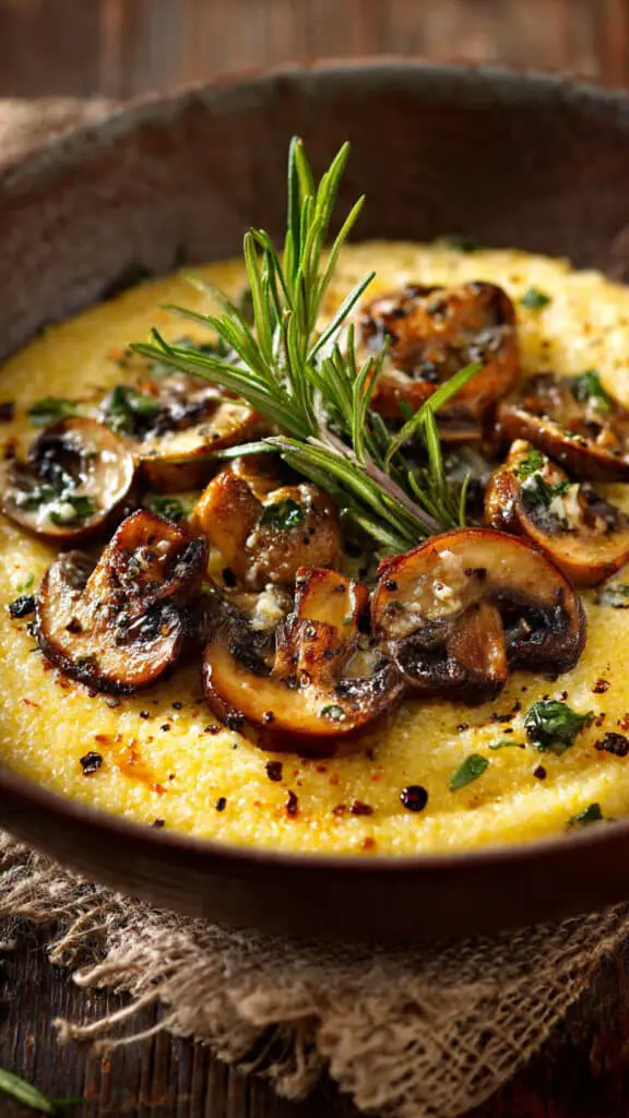 Mushroom and Herb Polenta