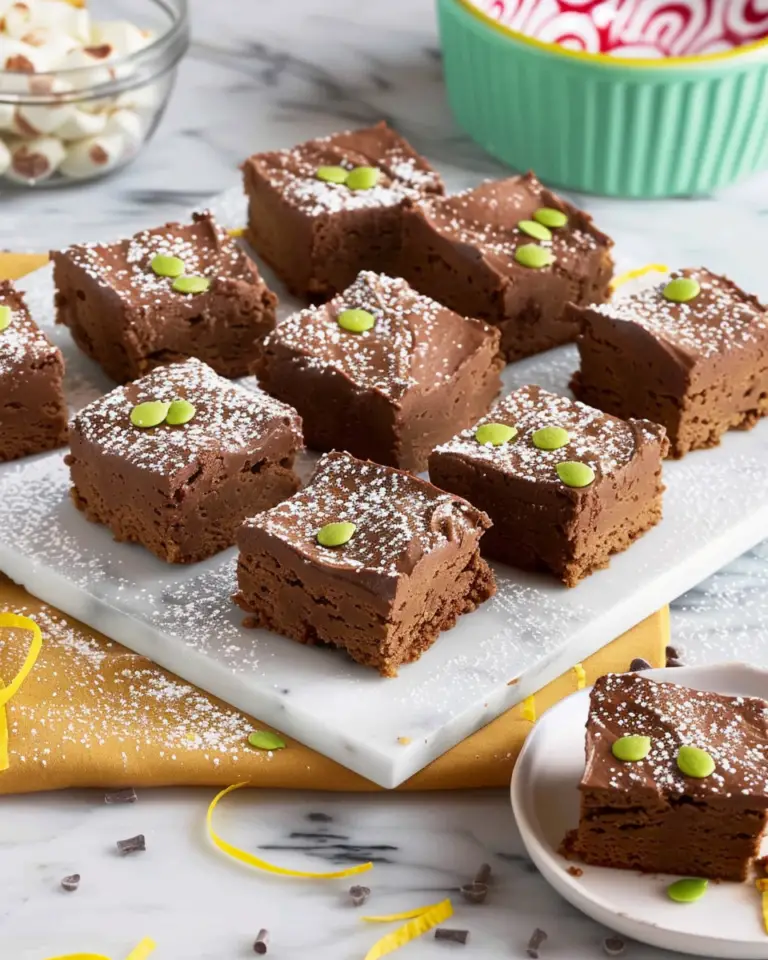 Olive Oil Blondies with Chocolate Frosting
