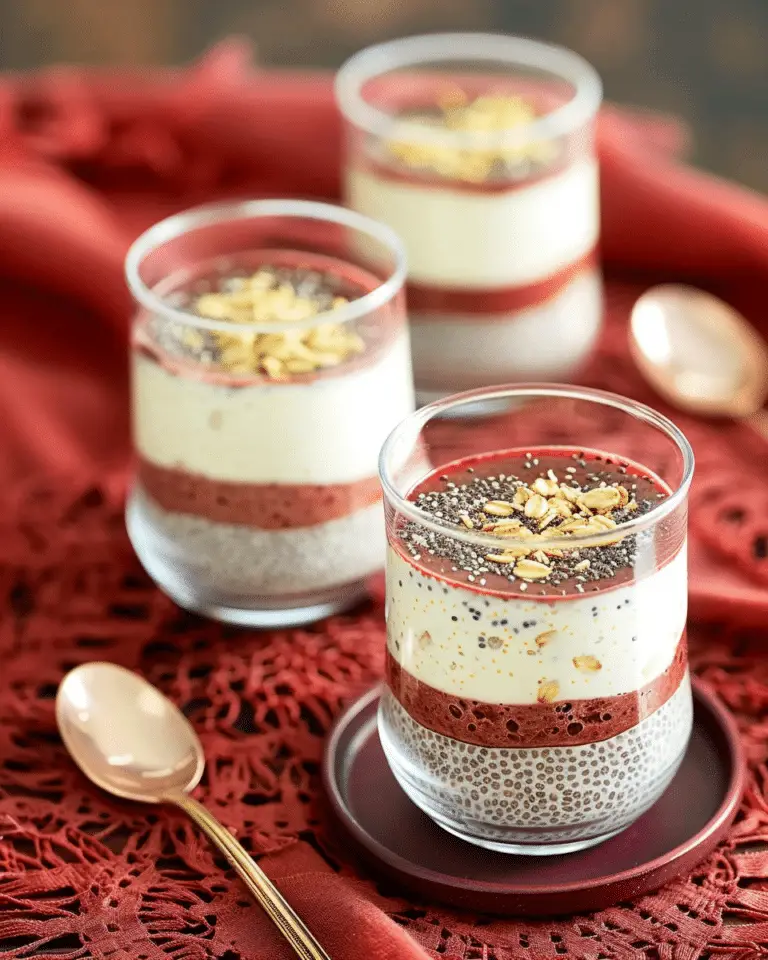 Peanut Butter Jam Chia Pudding