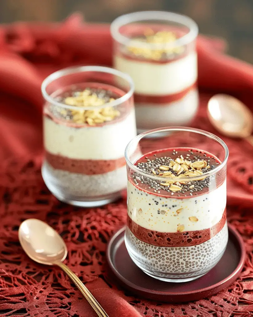 Peanut Butter Jam Chia Pudding