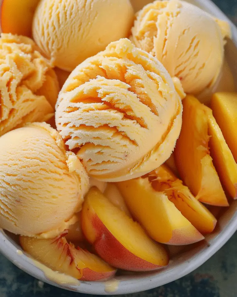 Peach Frozen Yogurt