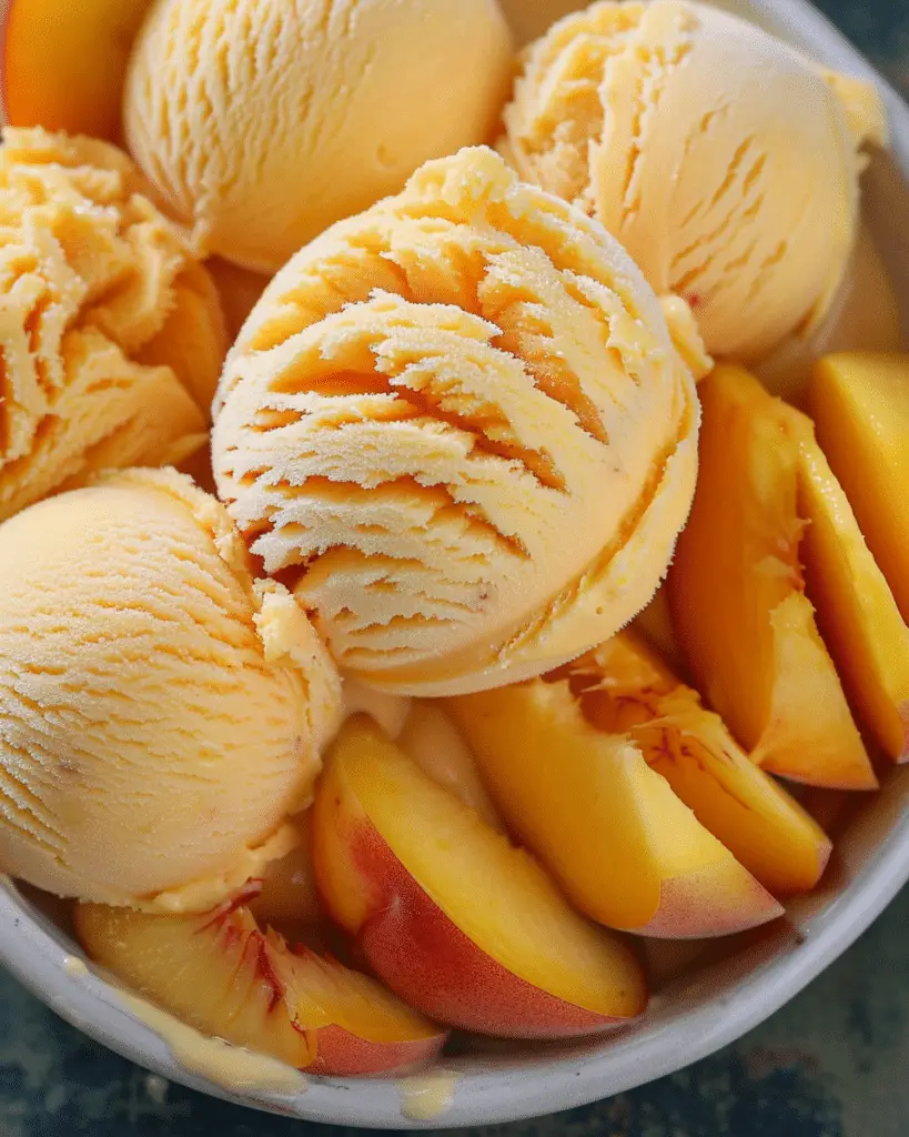 Peach Frozen Yogurt