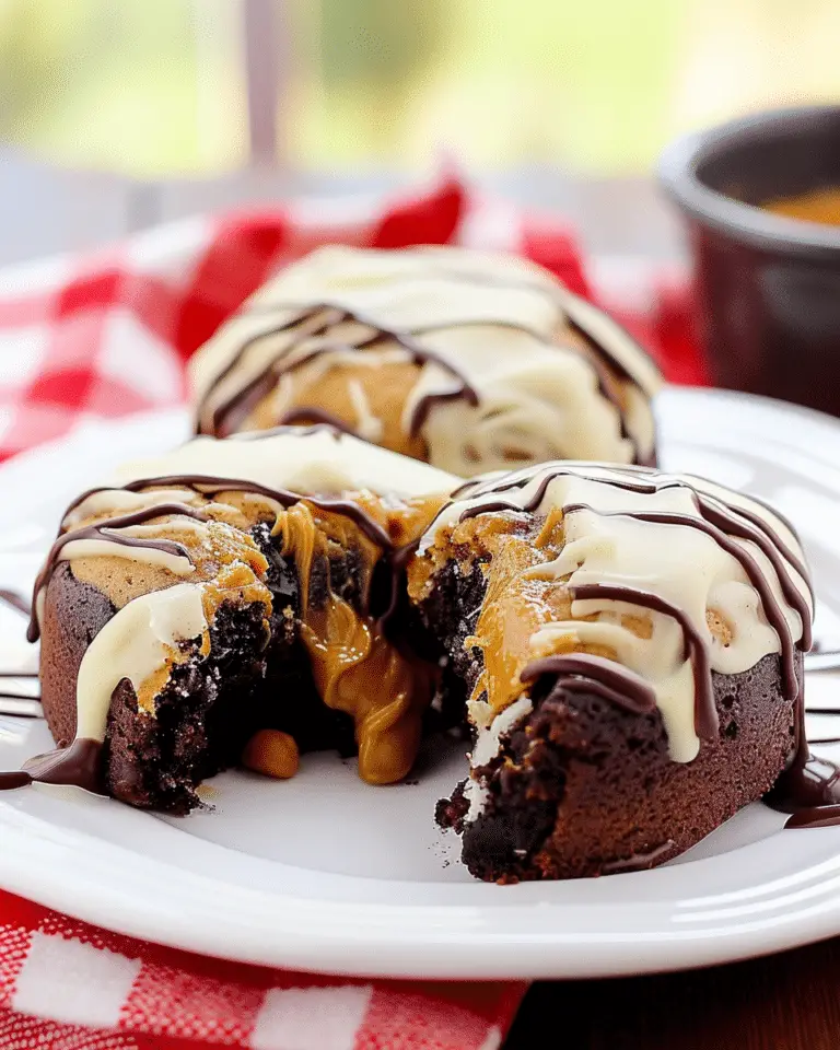 Peanut Butter Chocolate Lava Cakes