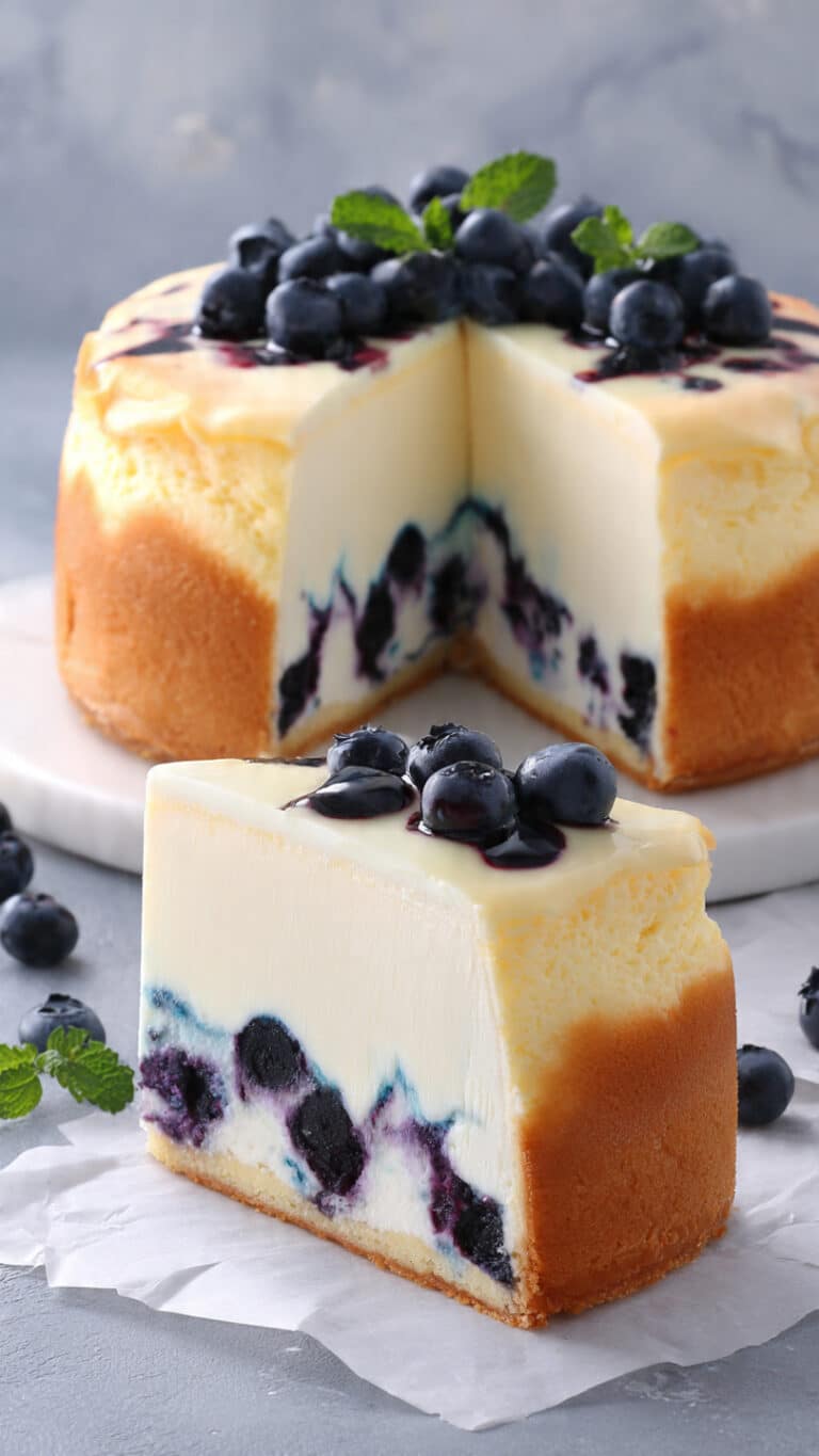 Protein-Packed Blueberry Cheesecake